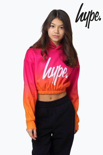 Hype. Girls Orange Fade Hoodie (N61631) | £35