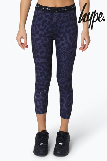 Hype. Kids Mono Leopard Black pocket Leggings (N61662) | £20