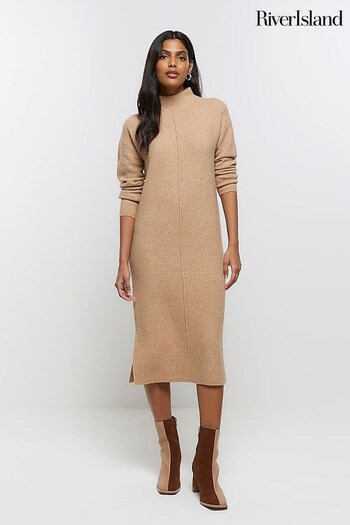 River Island Brown Jumper Dress (N61843) | £50