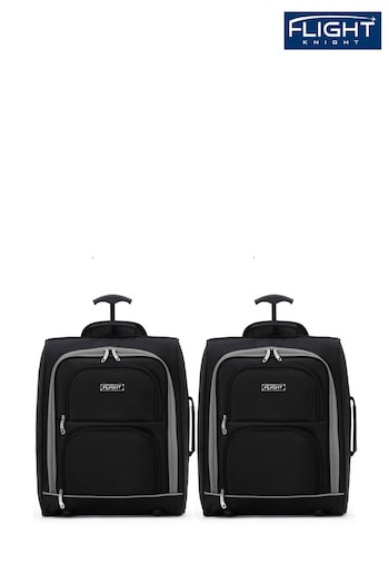 Flight Knight Soft Cabin Carry-on low Bag, Compatible 100+ Airlines 2 Wheels Luggage (N62187) | £50