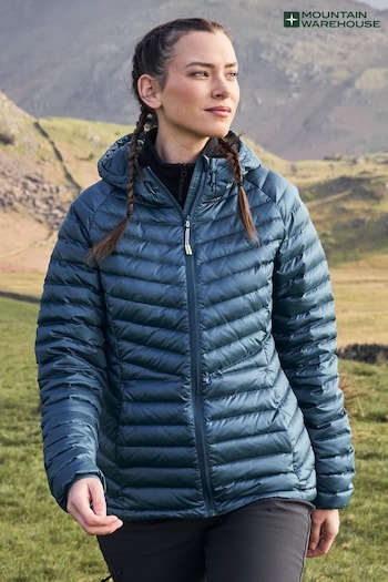 Mountain Warehouse Blue Womens Skyline Extreme Water Resistant Down Jacket (N62218) | £128