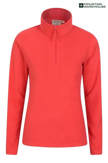 Mountain Warehouse Red Womens Camber II Half Zip Fleece (N62225) | £26
