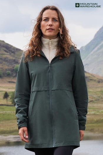 Mountain Warehouse Green Womens Hilltop II Waterproof Coat (N62248) | £64