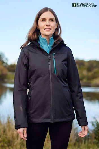 Mountain Warehouse Black Womens Rainforest II Extreme Waterproof Jacket (N62259) | £96