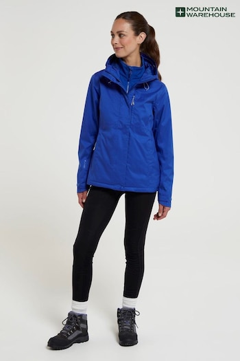 Mountain Warehouse Blue Womens Whirlwind Waterproof 3 In 1 Jacket (N62262) | £144