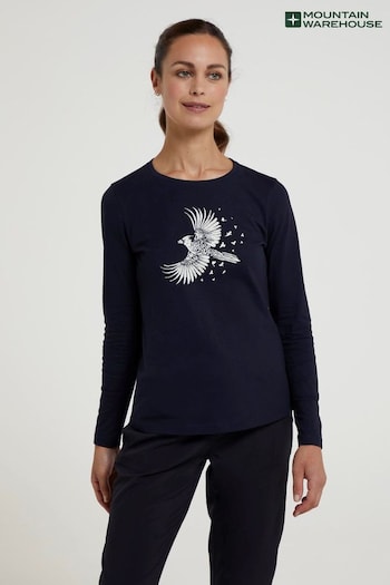 Mountain Warehouse Blue Womens Cardinal Printed T-Shirt (N62263) | £29
