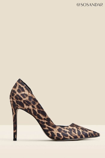 Sosandar Black Cut Out Detail Stiletto Heels Courts Shoes (N62331) | £85