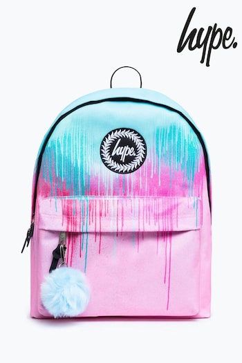 Hype. Pastel Pink Drips Backpack (N62430) | £30