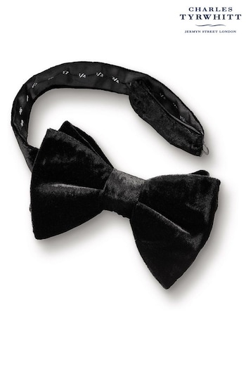 Charles Tyrwhitt Black Velvet Bow Tie (N62570) | £35