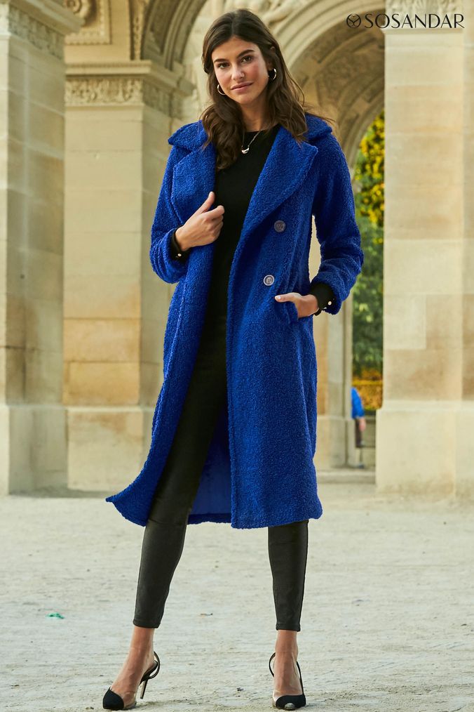 Borg top coat womens