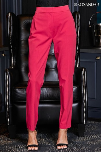 Sosandar Pink Tuxedo Trousers (N62787) | £54