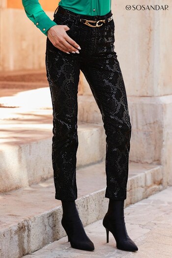 Sosandar Black Slim Leg Jeans (N62792) | £64