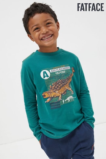 FatFace Green Ankylosaurus Graphic T-Shirt (N62892) | £14