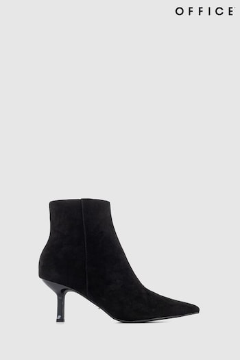 Office Black Ankle Sock Boot RAIN With Stiletto Heel (N62950) | £55