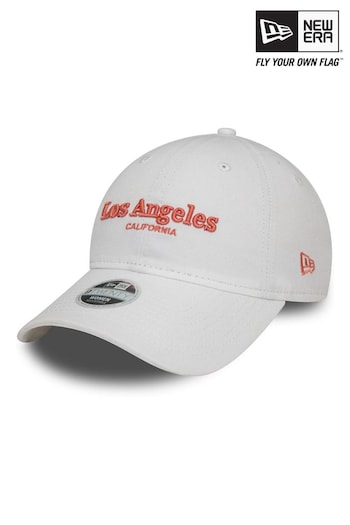 New Era® Los Angeles Wordmark White 9TWENTY Cap (N62998) | £23