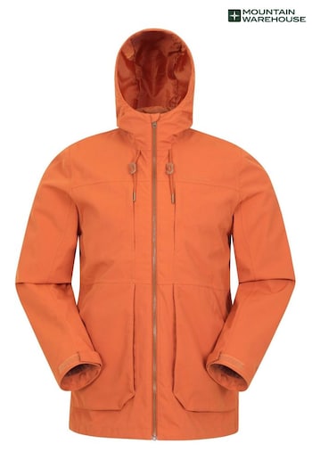 Mountain Warehouse Orange Mens Route Waterproof Jacket (N63051) | £80