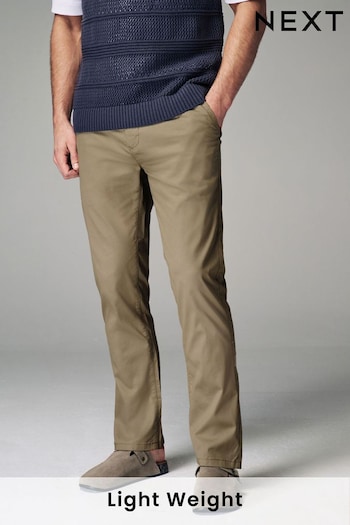 Stone Slim Lightweight Stretch Chino Trousers laceup (N63066) | £25