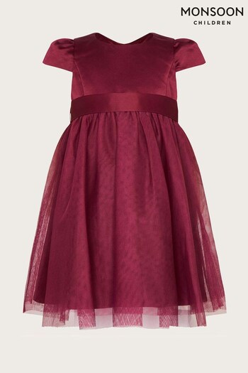 Monsoon Baby Red Tulle Bridesmaid Dress (N63108) | £35 - £40