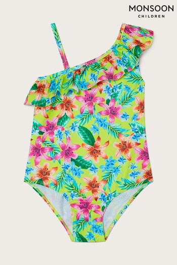 Monsoon Tropical One-Shoulder Swimsuit (N63126) | £18 - £22