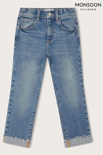 Monsoon Blue Pull On Denim wrap Jeans (N63176) | £25 - £29