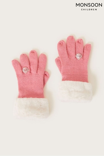 Monsoon Pink Ring Gloves (N63206) | £13