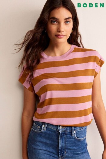 Boden Pink Tamsin Short Sleeve Top (N63285) | £42