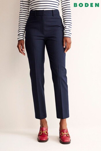 Boden Blue Kew Wool-Twill Trousers (N63290) | £120