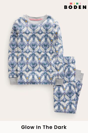 Boden Blue Snug Glow-In-The-Dark Pyjamas (N63335) | £27 - £32