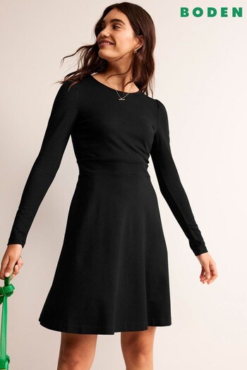 Boden Black Sabrina Jersey Dress (N63353) | £85