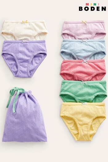 Boden Pink Trousers 7 Pack Knickers (N63366) | £28 - £32