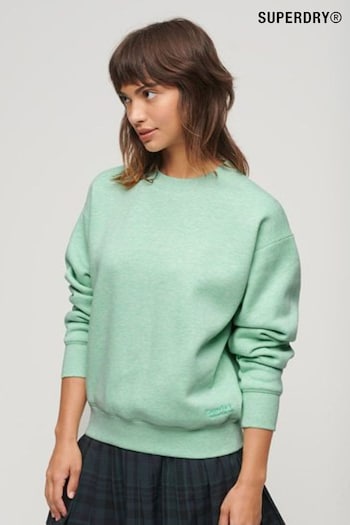 Superdry Green Essential Logo Relaxed Fit Sweatshirt (N63448) | £45