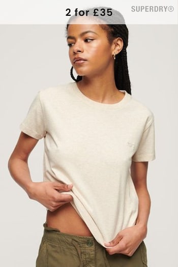 Superdry Nude Essential Logo 90s T-Shirt (N63481) | £18