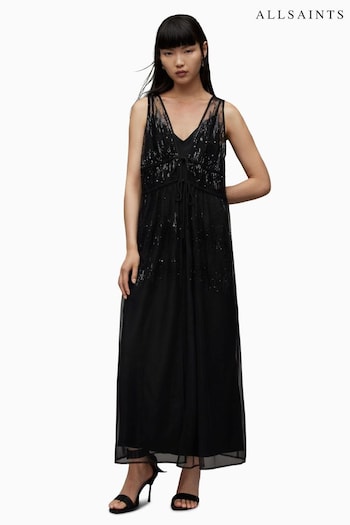 AllSaints Robyn Black Dress (N63526) | £259