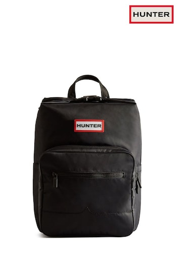 Hunter Nylon Pioneer Large Topclip Black Backpack (N63596) | £95