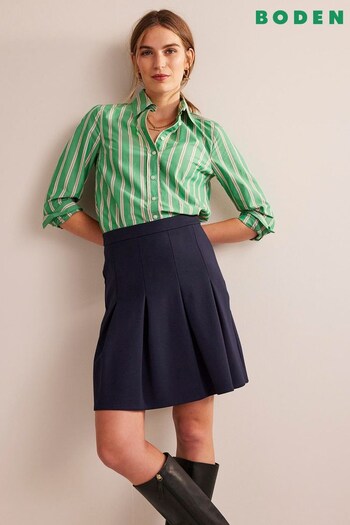 Boden Blue Petite Flippy Ponte Mini Skirt (N63604) | £75