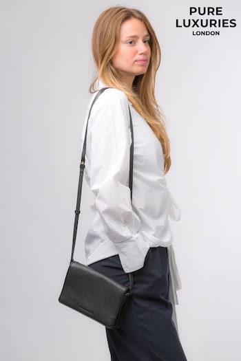 Pure Luxuries London Gwen Nappa Leather Cross-Body Bag (N63614) | £57