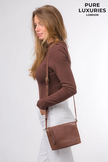 Pure Luxuries London Niki Nappa Leather Cross-Body Bag (N63617) | £55