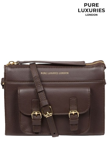Pure Luxuries London Monica Nappa Leather Cross-Body Bag (N63624) | £59