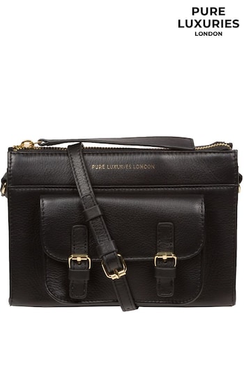 Pure Luxuries London Monica Nappa Leather Cross-Body Bag (N63626) | £59