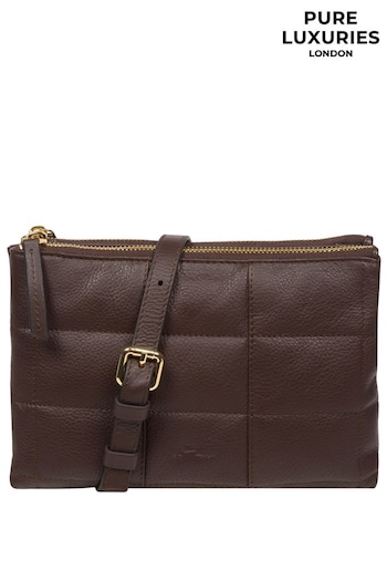 Pure Luxuries London Carmen Nappa Leather Cross-Body Bag (N63628) | £59