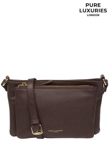 Pure Luxuries London Jess Nappa Leather Cross-Body Bag (N63632) | £49