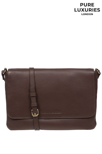 Pure Luxuries London Ruby Nappa Leather Cross-Body Bag (N63649) | £49