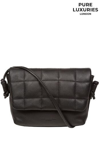 Pure Luxuries London Zoey Nappa Leather Cross-Body Bag (N63659) | £44