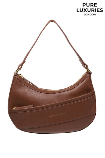 Pure Luxuries London Emma Nappa Leather Grab Black Bag (N63673) | £59