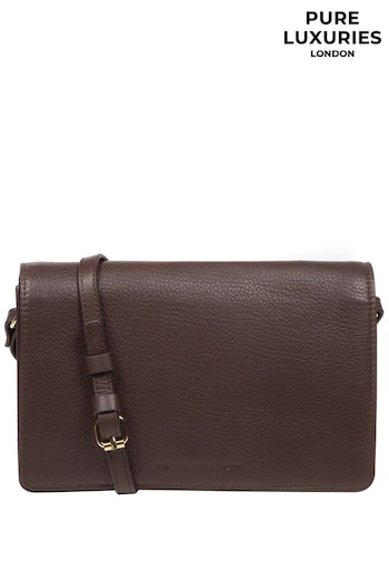 Pure Luxuries London Gwen Nappa Leather Cross-Body Bag (N63676) | £57