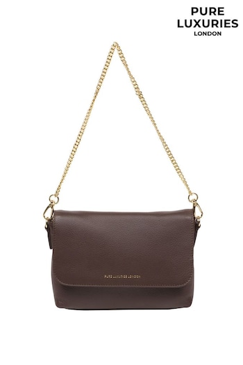 Pure Luxuries London Jazmine Nappa Leather Grab Clutch Bag (N63680) | £49