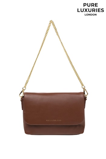Pure Luxuries London Jazmine Nappa Leather Grab Clutch Bag (N63681) | £49