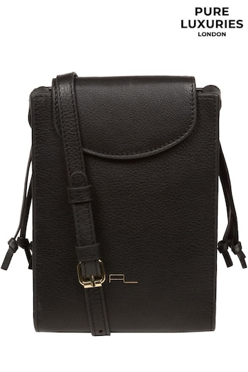 Pure Luxuries London Kiana Nappa Leather Cross-Body Phone Bag (N63690) | £35