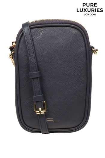Pure Luxuries London Alaina Nappa Leather Cross-Body Phone Bag (N63691) | £36