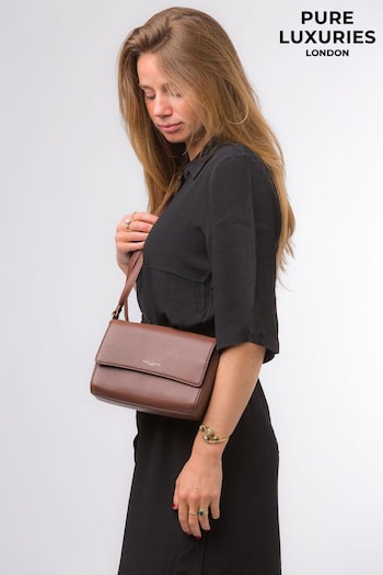 Pure Luxuries London Charlotte Nappa Leather Cross-Body Bag (N63715) | £55